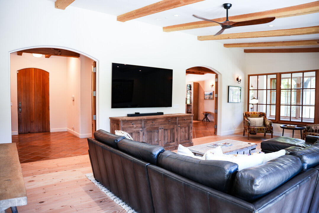Living room with couch and TV